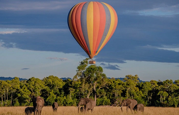 Montgolfière au Kenya